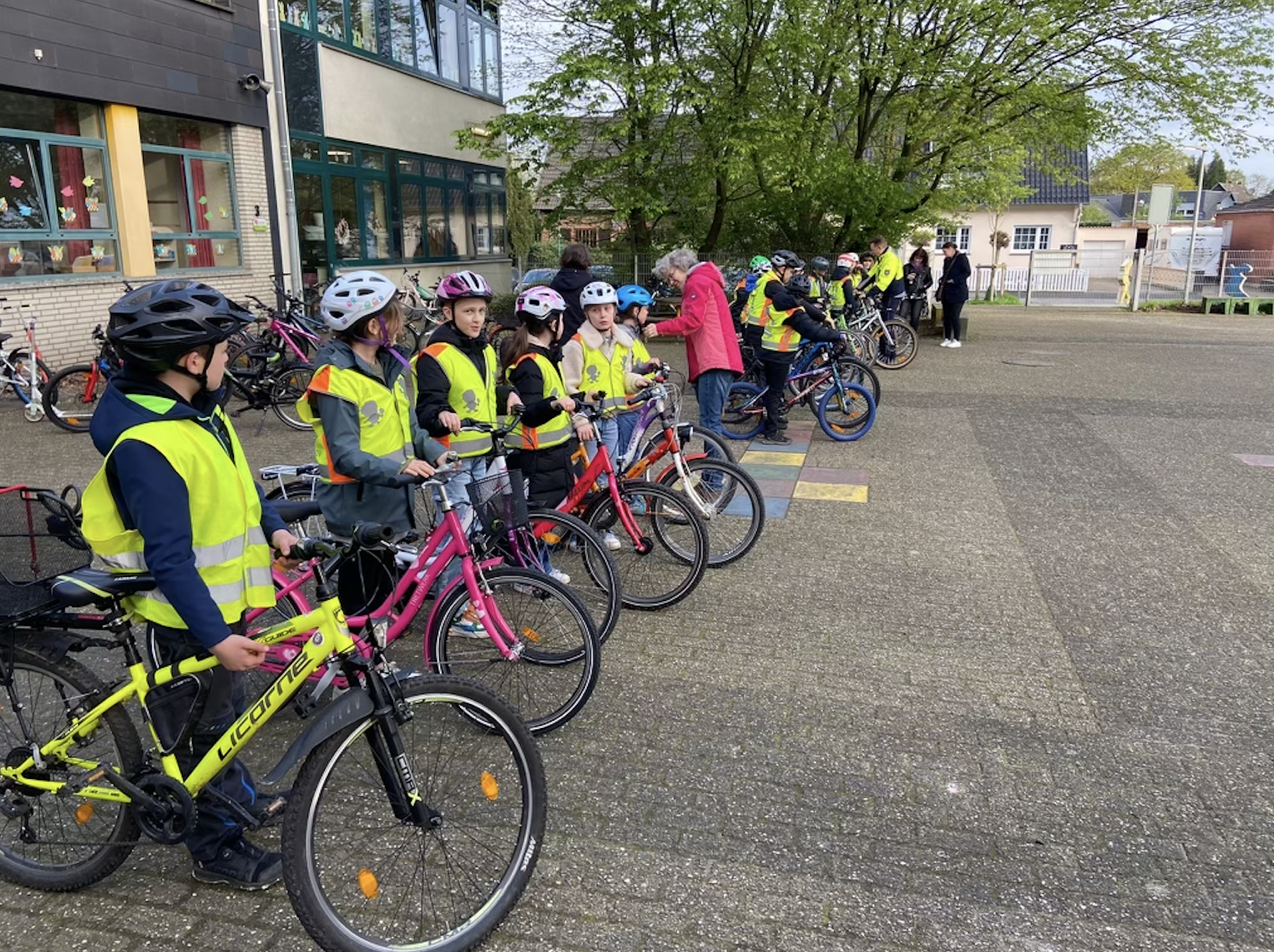 Fahrradtraining mit der Polizei